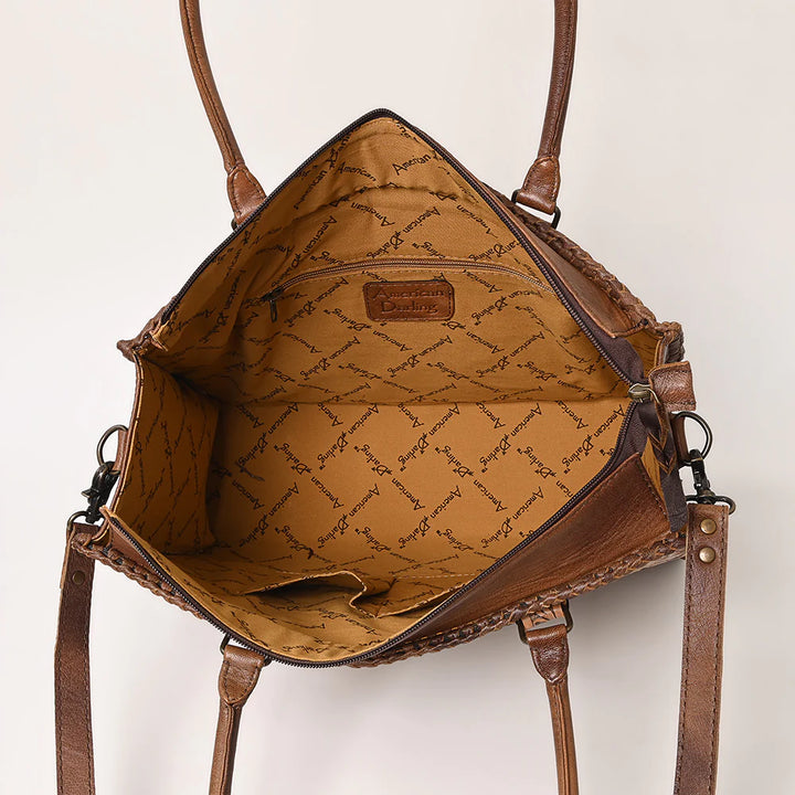 Tooled Leather Tote Bag - Salt and Grace Boutique