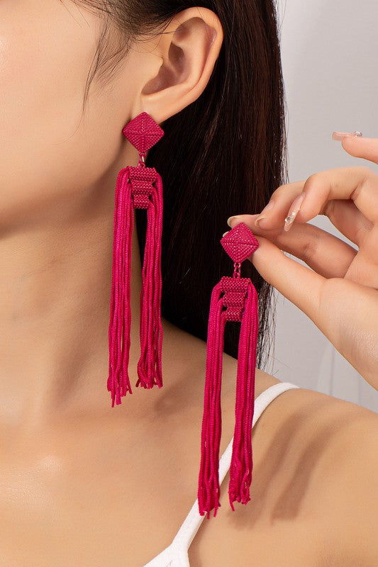 Three Layer Tassel Earrings - Salt and Grace Boutique