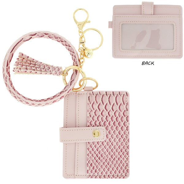 Snakeskin Keychain Wristlet - Salt and Grace Boutique