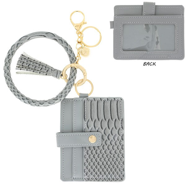 Snakeskin Keychain Wristlet - Salt and Grace Boutique