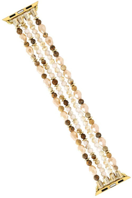 Multi Strand gemstone Apple Watch Band - Salt and Grace Boutique