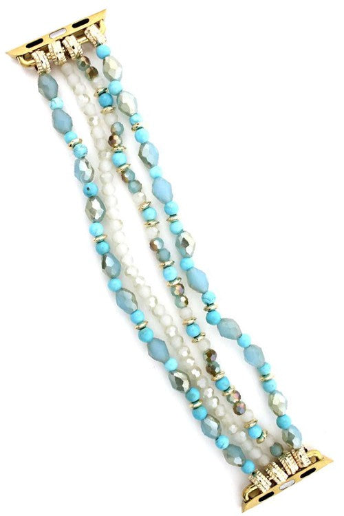 Multi Strand gemstone Apple Watch Band - Salt and Grace Boutique