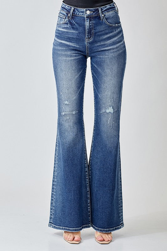 Risen High Rise Flare - Salt and Grace Boutique