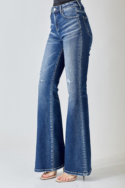 Risen High Rise Flare - Salt and Grace Boutique