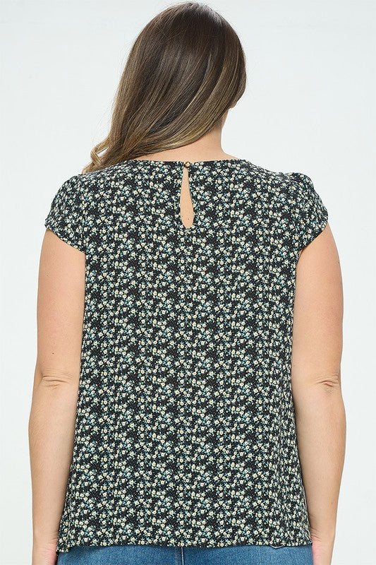 Plus Tulip Sleeve Top - Salt and Grace Boutique