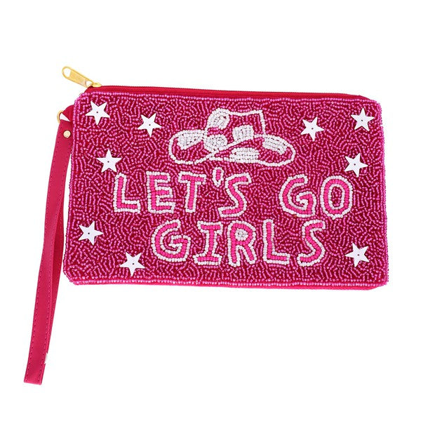 Lets Go Girls Beaded Wristlet - Salt and Grace Boutique