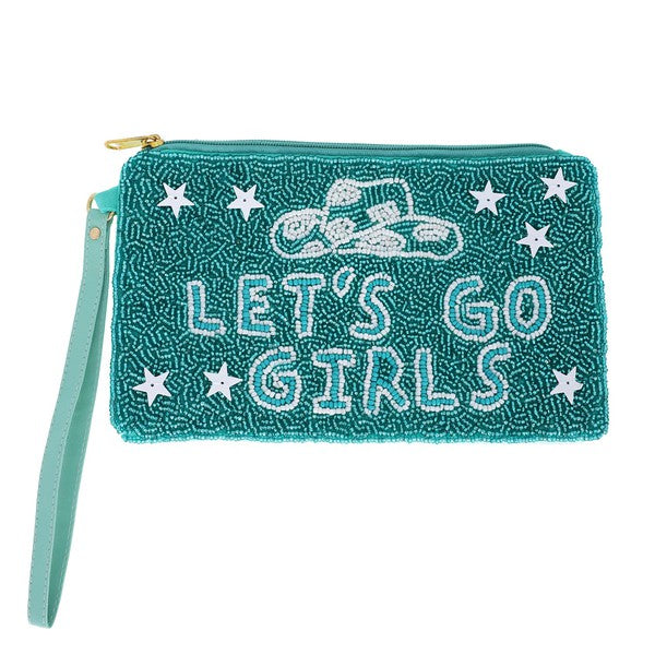Lets Go Girls Beaded Wristlet - Salt and Grace Boutique