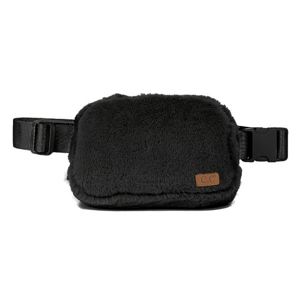 CC Faux Fur Belt Bag Fanny Pack - Salt and Grace Boutique