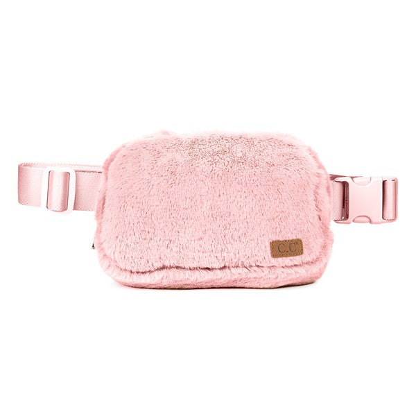 CC Faux Fur Belt Bag Fanny Pack - Salt and Grace Boutique