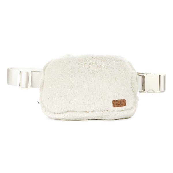 CC Faux Fur Belt Bag Fanny Pack - Salt and Grace Boutique