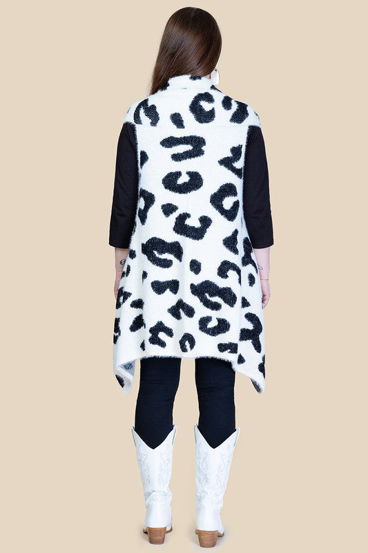 Fierce Feline Leopard Print Vest - Salt and Grace Boutique