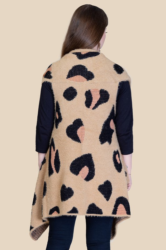 Fierce Feline Leopard Print Vest - Salt and Grace Boutique
