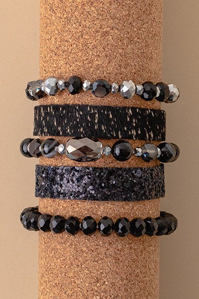 Animal Print Stacked Bracelets - Salt and Grace Boutique