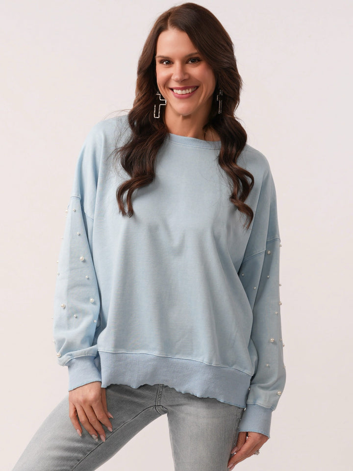 Pearl Long Sleeve Mineral Wash Sweatshirt