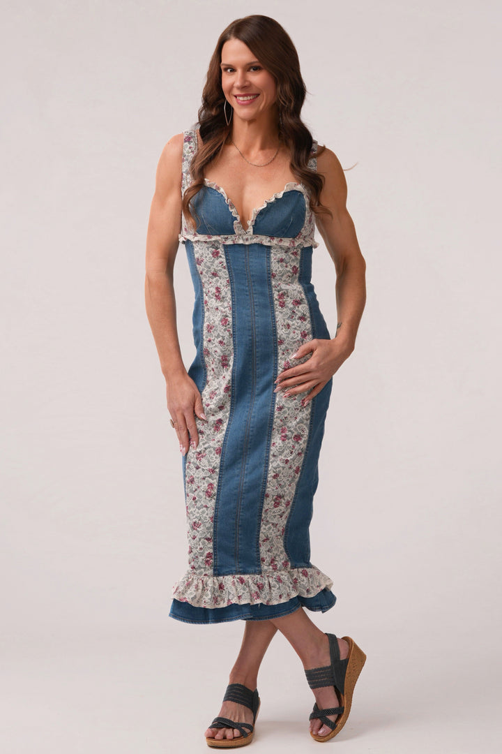 Denim Darling Midi Dress