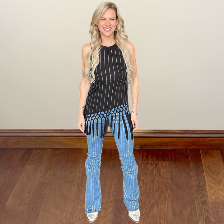 Glitzfix Rhinestone Studded Tank