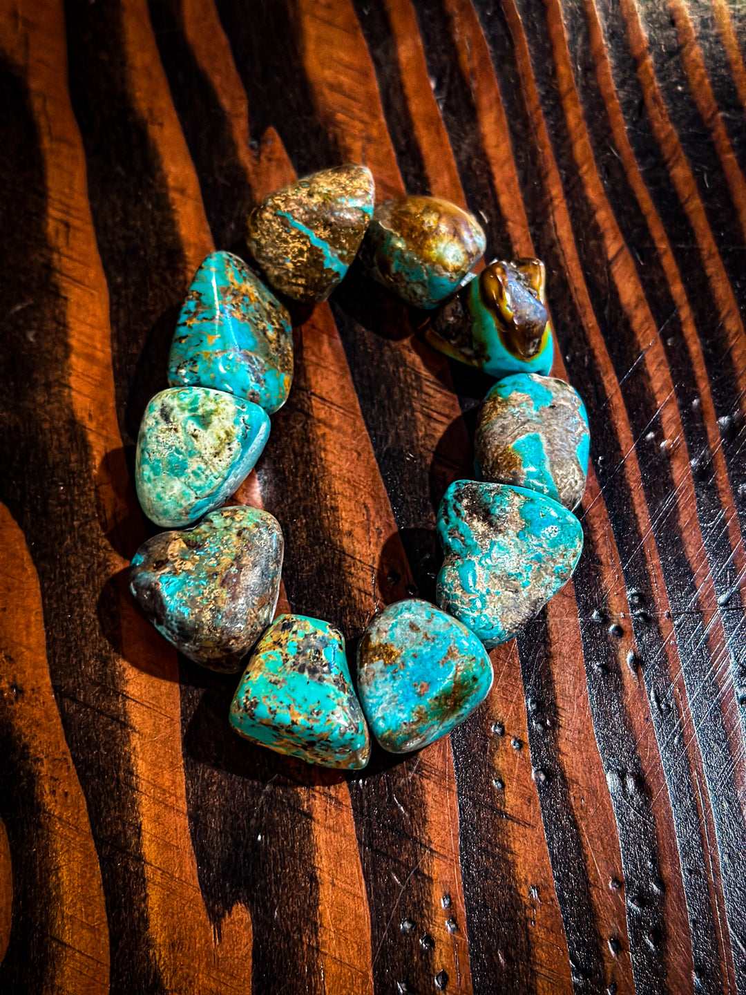 Authentic Turquoise Nugget Stretch Bracelet