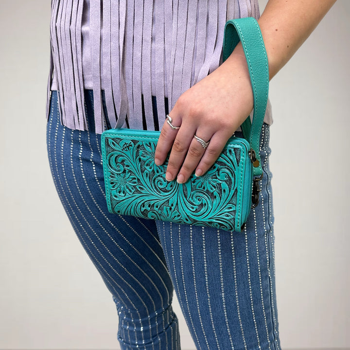 Painted Elegance Wristlet - Salt and Grace Boutique