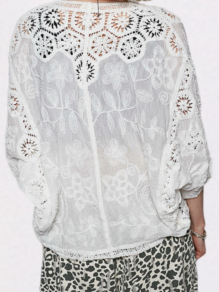POL Wildflower Crochet Cardigan