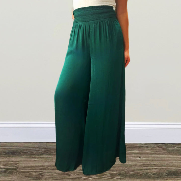 Satin Wide Leg Pants - Salt and Grace Boutique