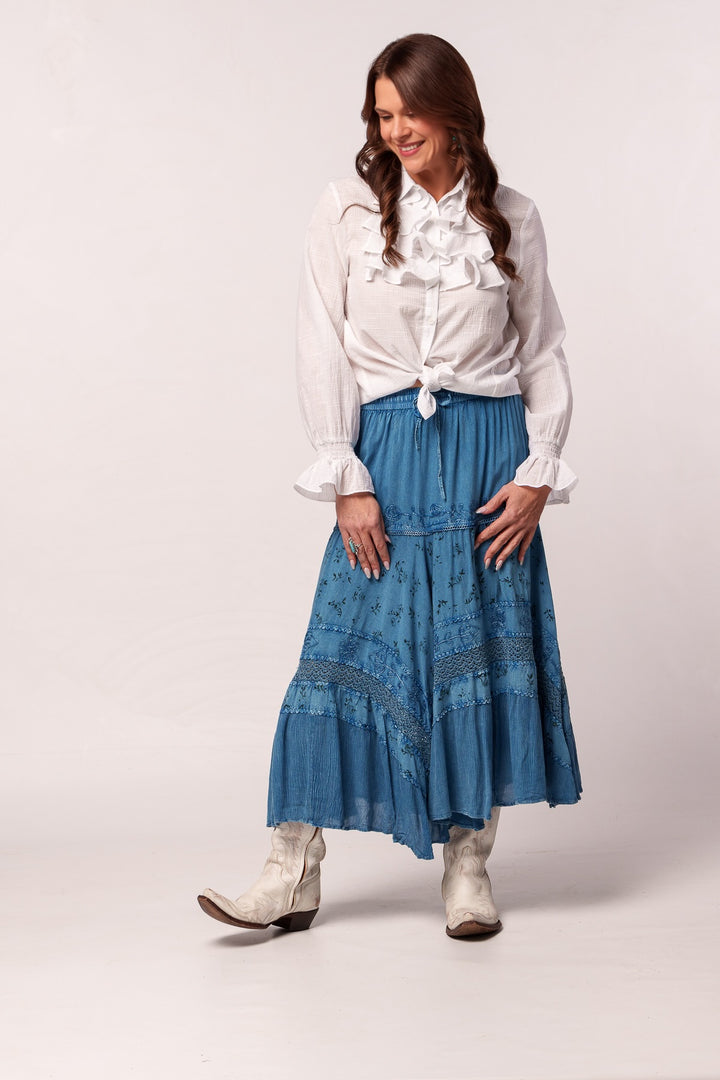 Vintage Cowgirl Maxi Skirt