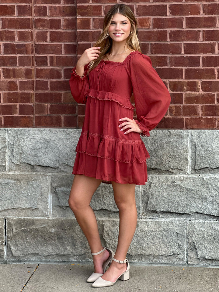 Tiered Boho Mini Dress