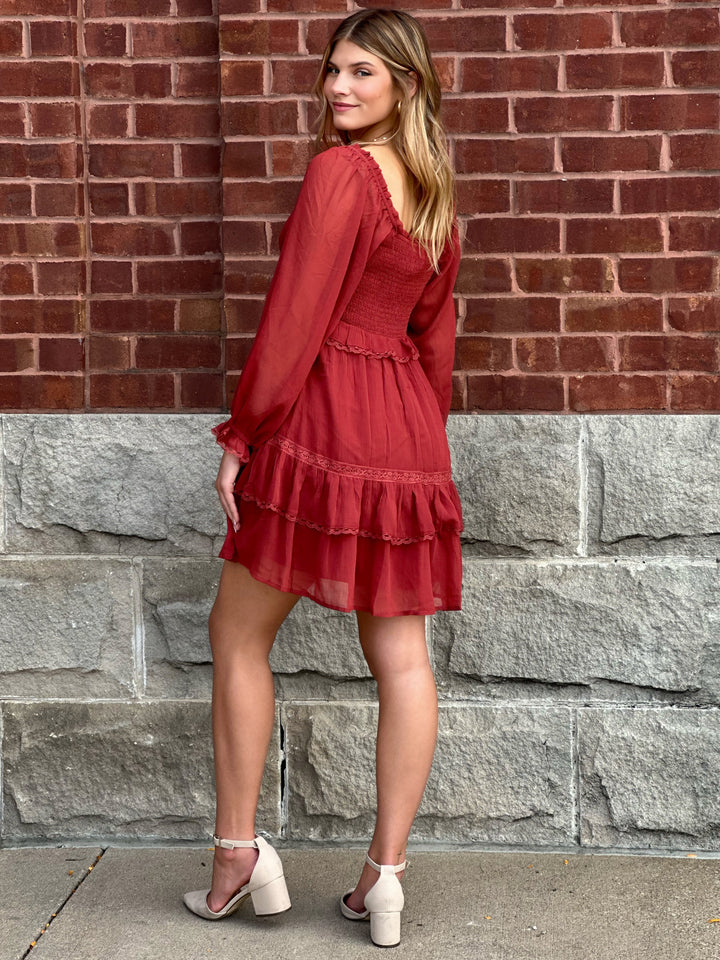 Tiered Boho Mini Dress