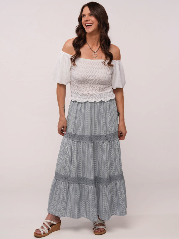 Blue Horizon Maxi Skirt