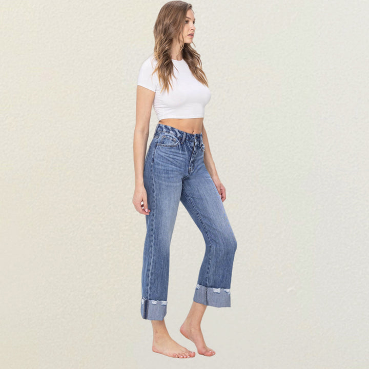 High Rise Rigid Dad Jeans