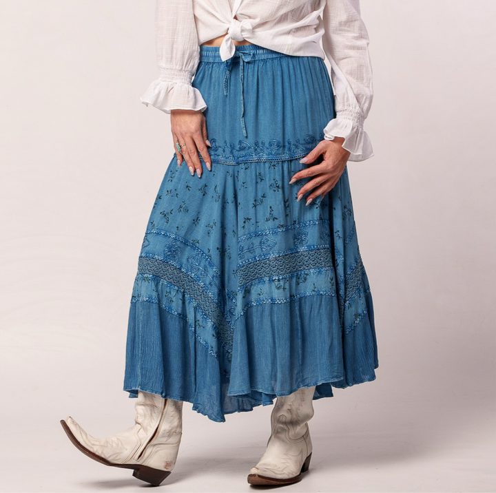 Vintage Cowgirl Maxi Skirt