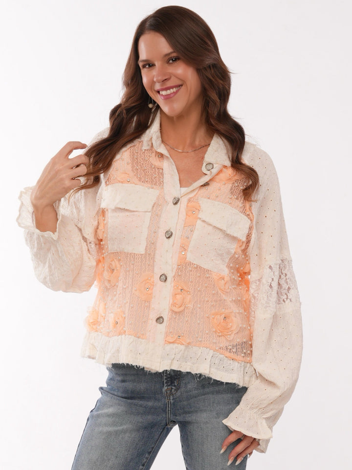 POL Peach Rose Jacket