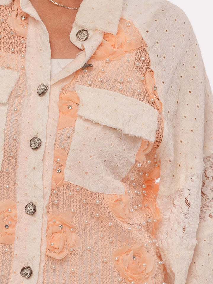 POL Peach Rose Jacket