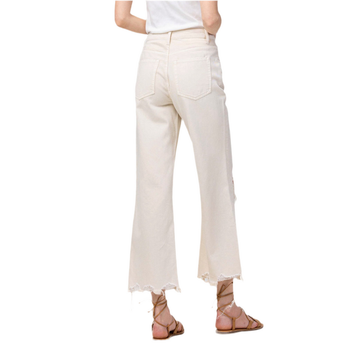 90's Vintage Super High Rise Ankle Striaght Jeans