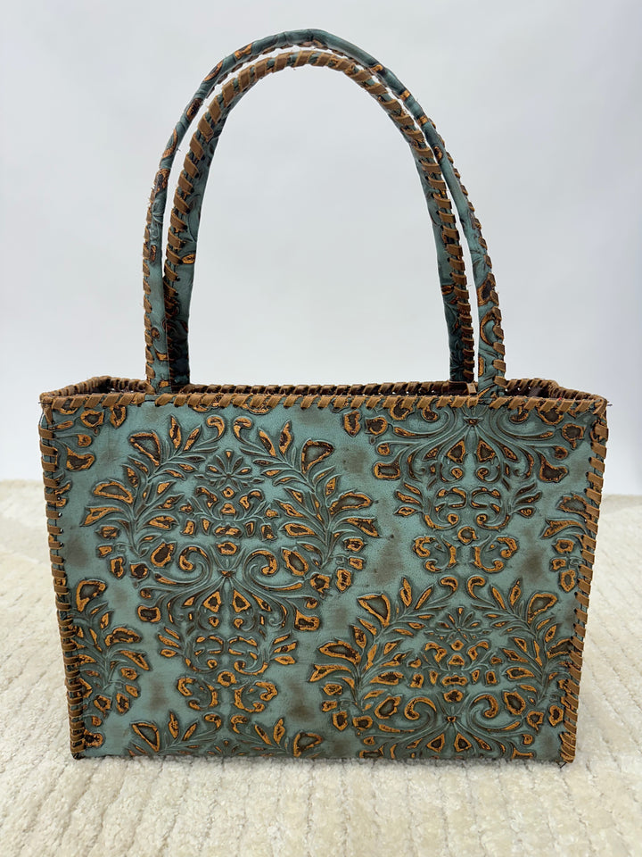 Kurtman Turquoise Galaxy Tote Bag