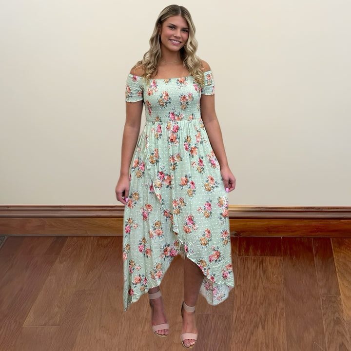 Floral Smocked Maxi Dress