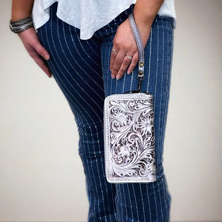 Painted Elegance Wristlet - Salt and Grace Boutique