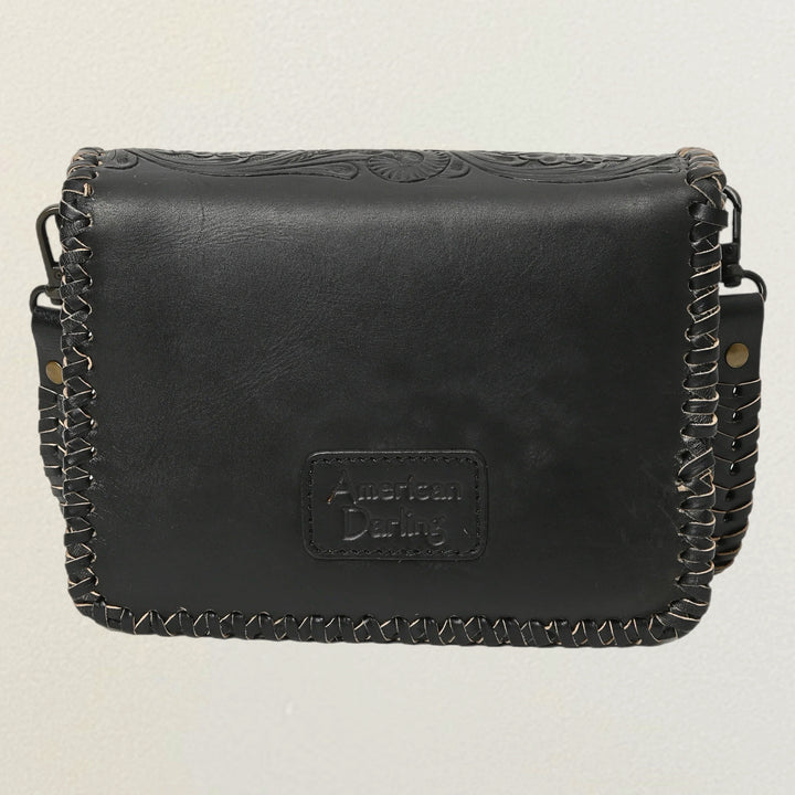 Black Beauty Tooled Leather Purse