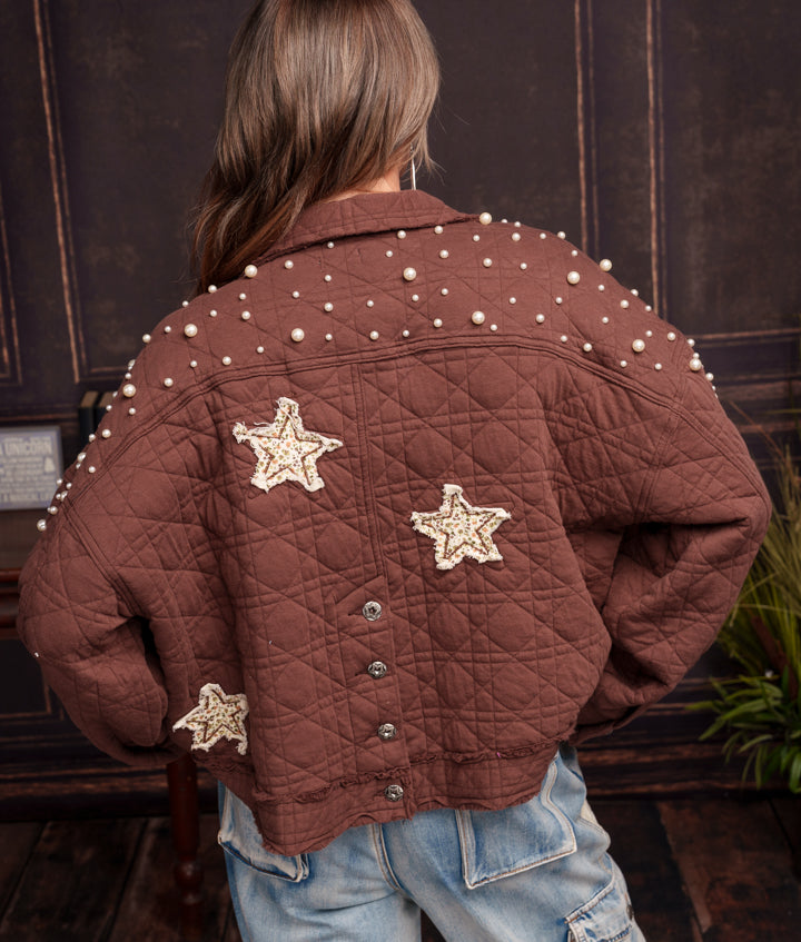 POL Pop the Bubbles Quilted Jacket