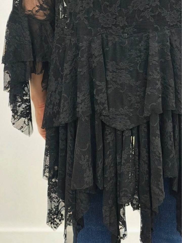 Black Lace Cardigan