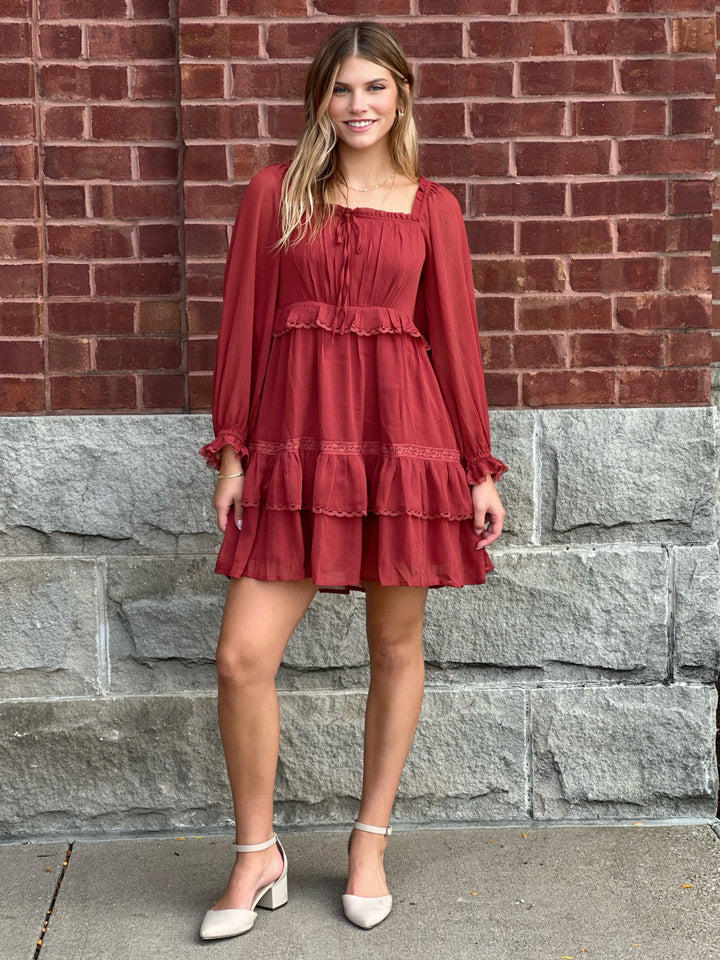 Tiered Boho Mini Dress