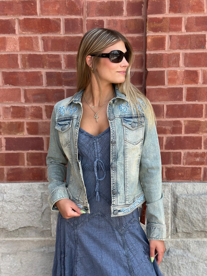 Beaded Denim Jacket