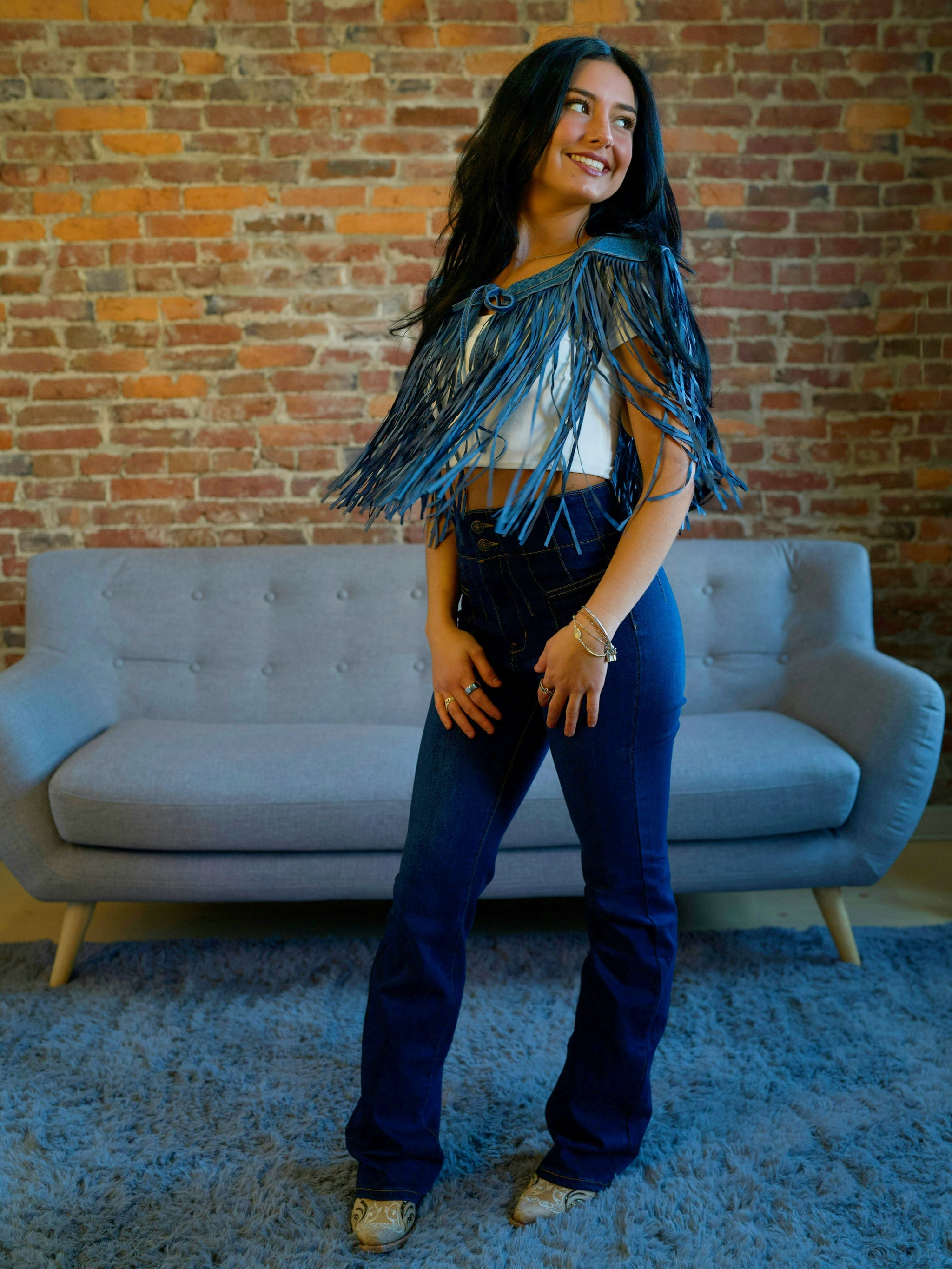Denim Fringe Collar – Salt and Grace Boutique
