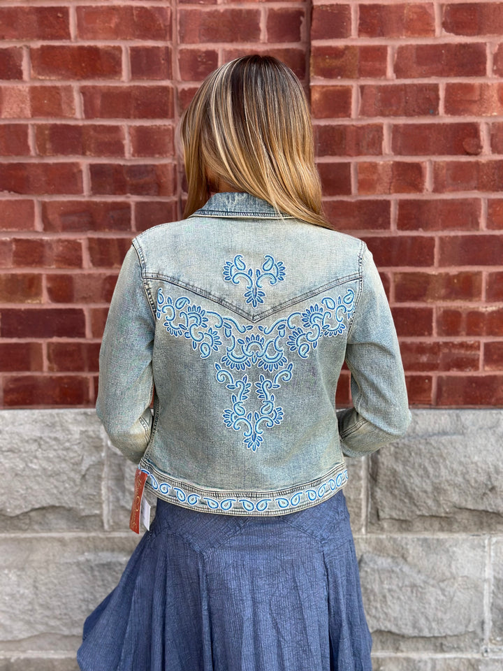 Beaded Denim Jacket