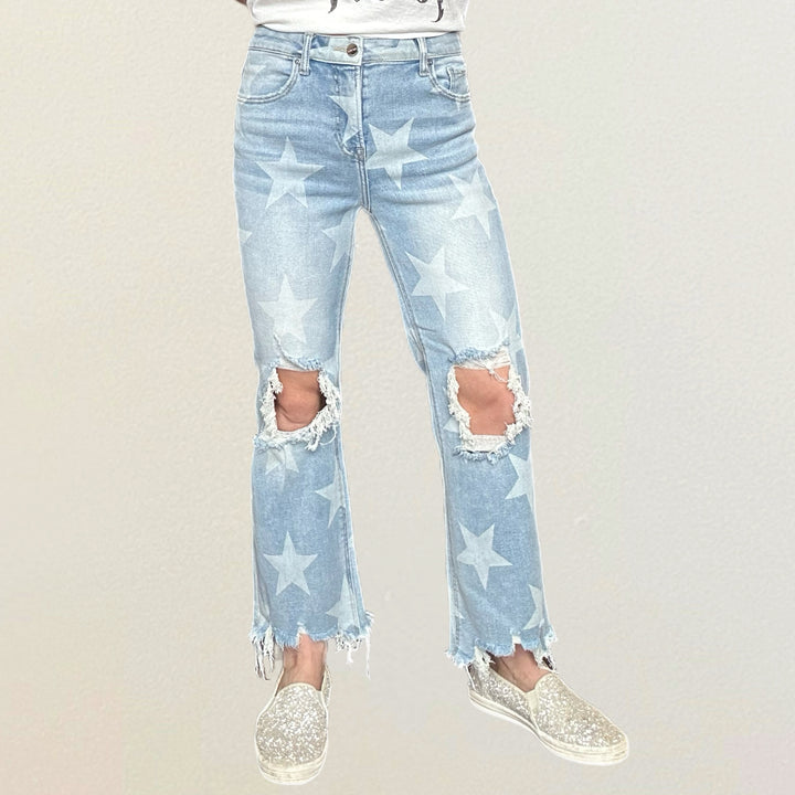 Risen Starlight High Rise Crop Jeans
