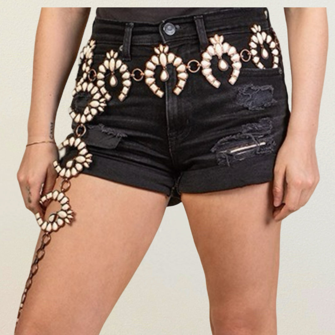 Squash Blossom Concho Belt
