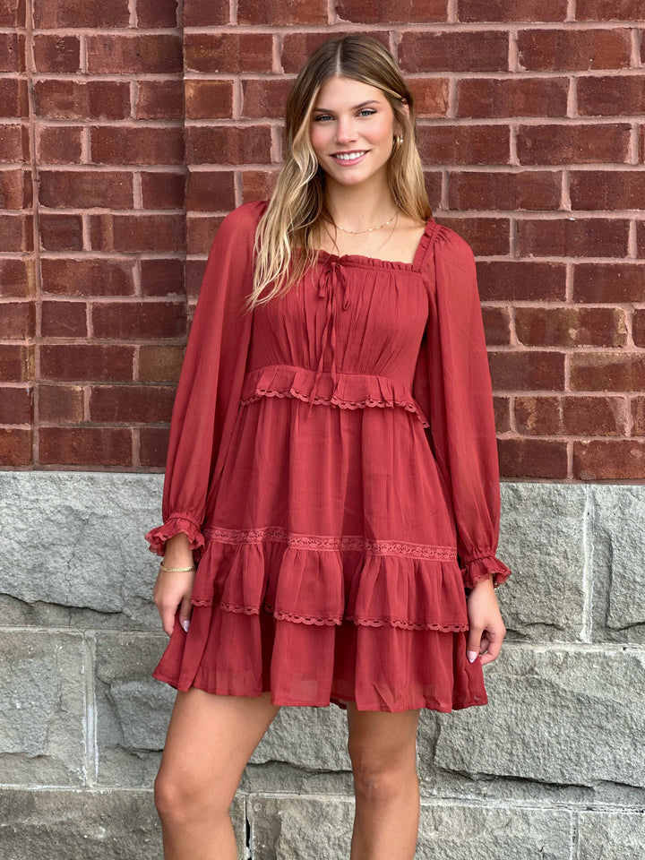 Tiered Boho Mini Dress