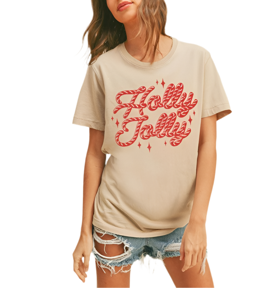 Holly Jolly Christmas Graphic Tee
