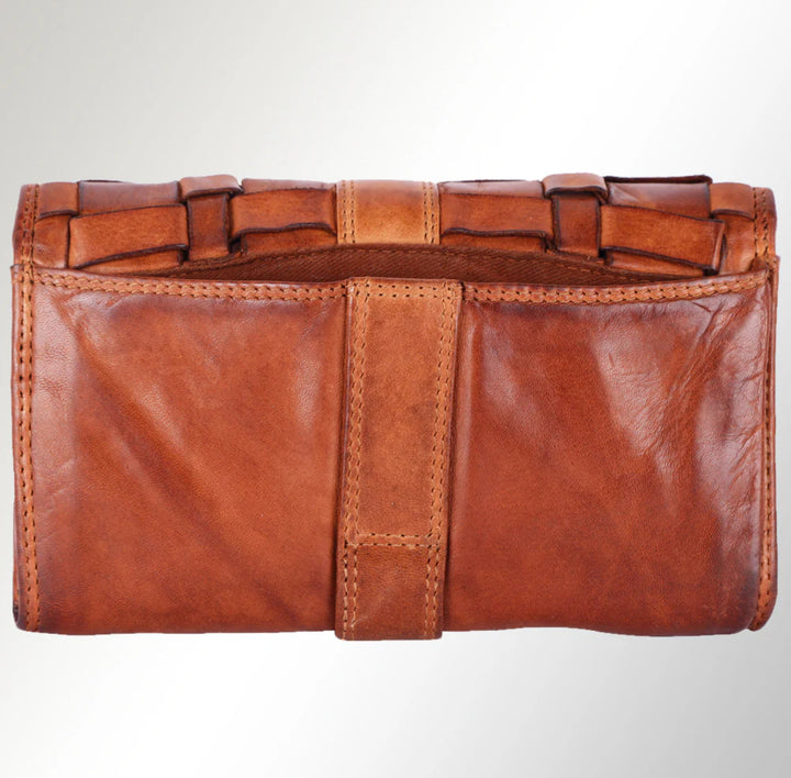 Spaghetti Western Braided Leather Wallet