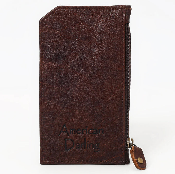 Hand Painted Leather Card Holder