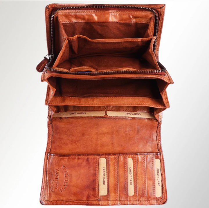 Spaghetti Western Braided Leather Wallet
